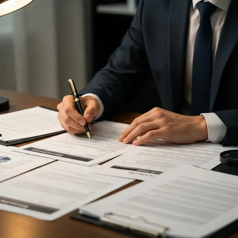 Detailed architectural plans under review