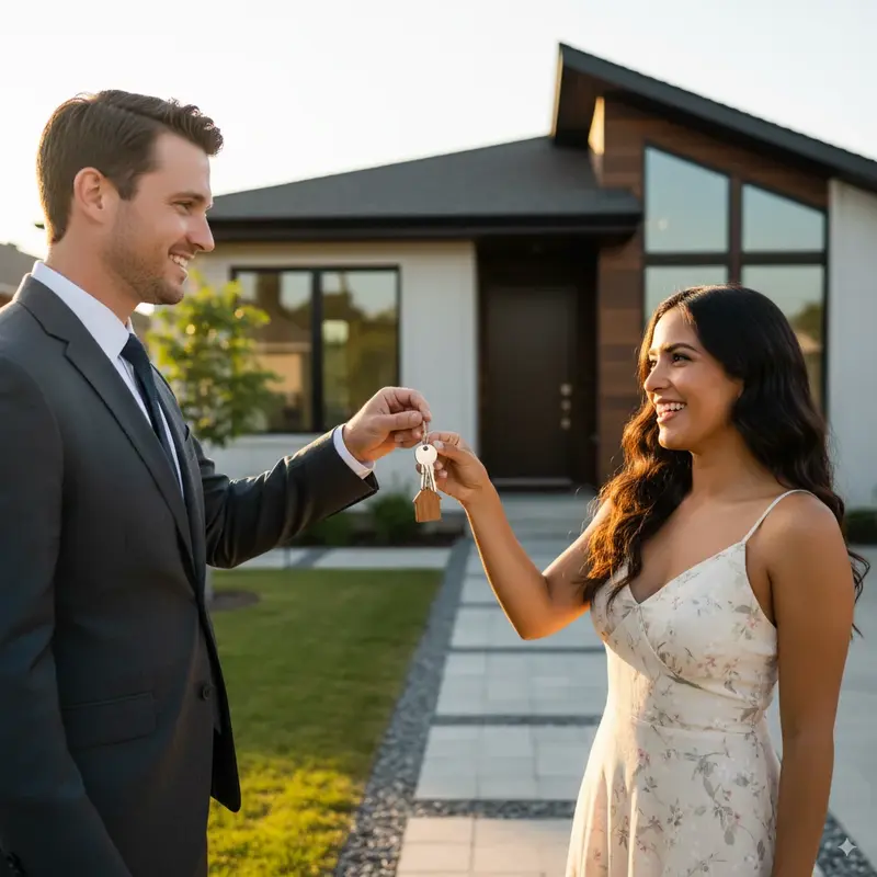 Premium sales suite showcasing completed development